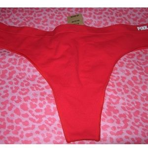 Victoria’s Secret PINK Stretchy sexy Red Thong NWT
